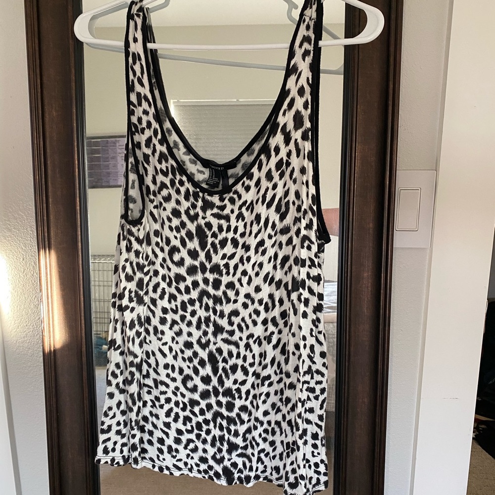 Cheetah print tank top